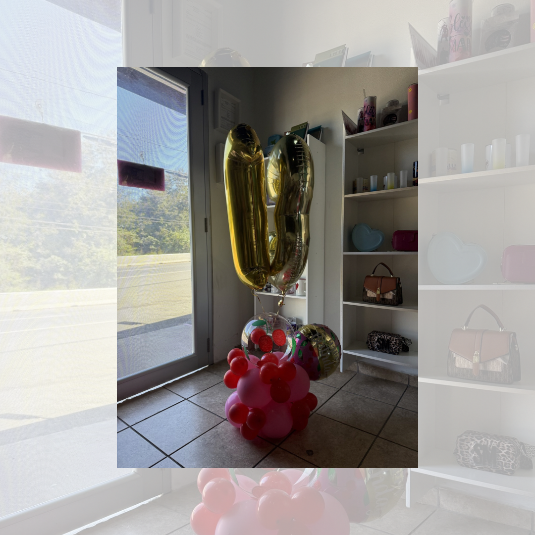 Mini Balloons Bouquet Números Gigantes