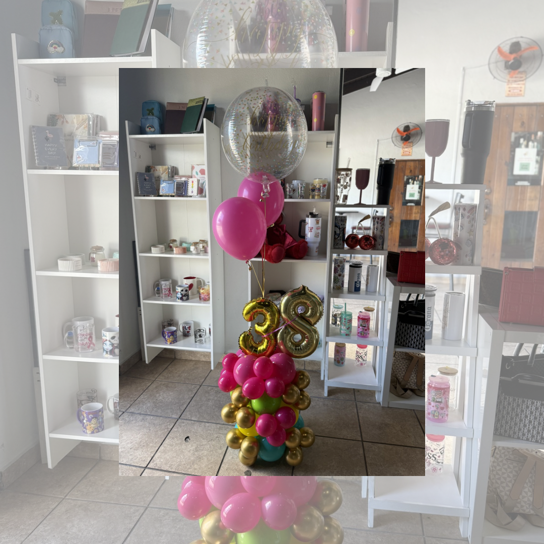Mini balloons bouquet con helio