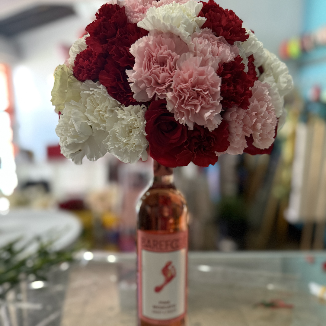 Wine and flower