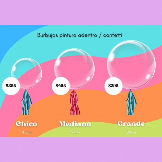 Globo burbuja personalizado 18”